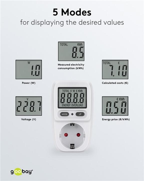 Image du produit Goobay Compteur d'énergie numérique Basic