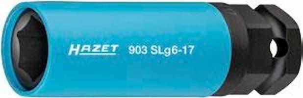 Produktbild HAZET Schlag-, Maschinenschrauber Steckschlüsseleinsatz ∙ Sechskant 903SLG-17 ∙ Vierkant12,5 mm (1/… (17 mm)