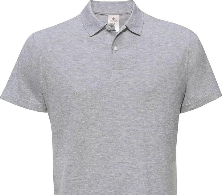 Actual product image B&C Mens ID.001 Heather Polo Shirt (4XL)