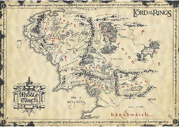 Actual product image GB Eye Lord of the Rings - Middle Earth (66 x 46 cm)