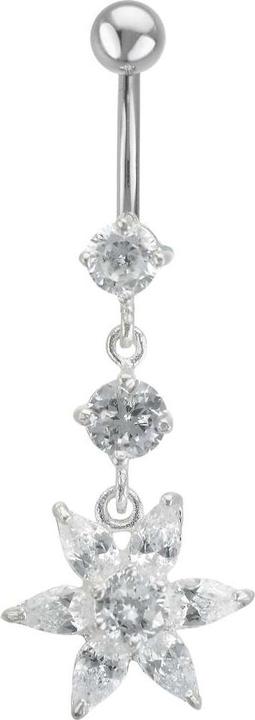 Image du produit Bijouteria Piercing nombril (Acier inoxydable, Argent 925, Zircone)