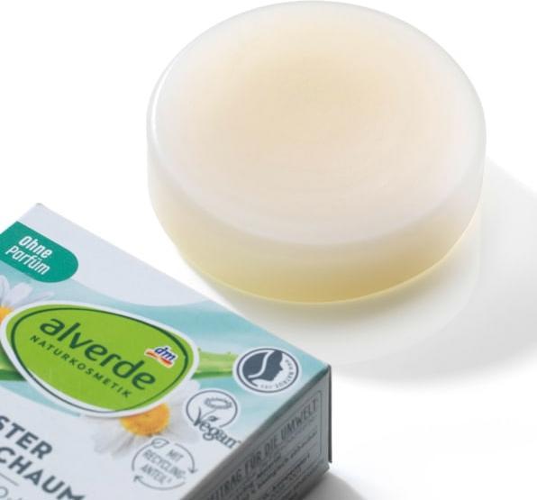 Produktbild dm alverde Fester Bio-Aloe Vera, Bio-Kamille (50 ml, Rasierschaum)