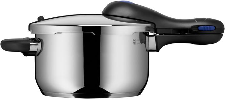 Produktbild WMF Schnellkochtopf 3tlg 4,5+3l grosses Kochsignal Perfect Plus Induktion (22 cm, Pfannenset + Topfset, Edelstahl)