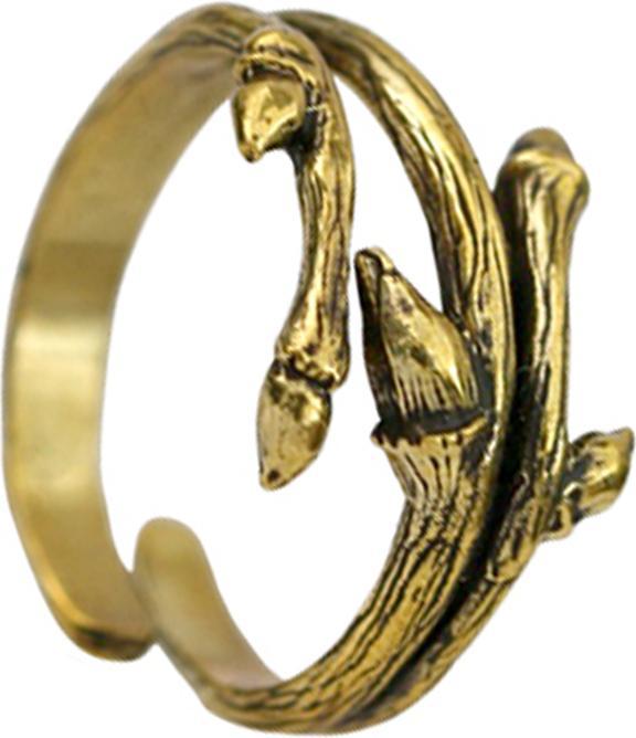Produktbild Star Piercing Ring vergoldet Krallen (Messing)