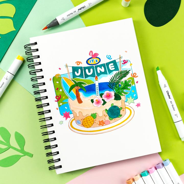 Produktbild Ohuhu Honolulu Kunstmarker (Mehrfarbig, 6 x)