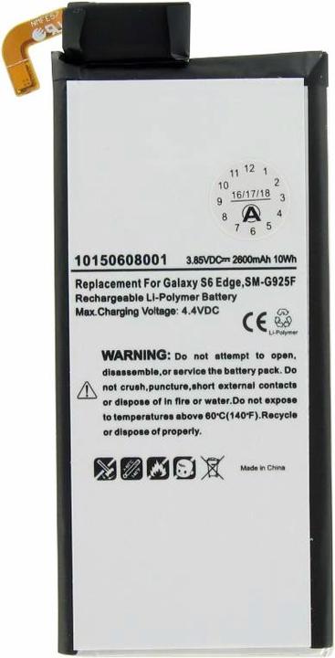 Actual product image Samsung Galaxy S6 Edge Battery EB-BG925ABE