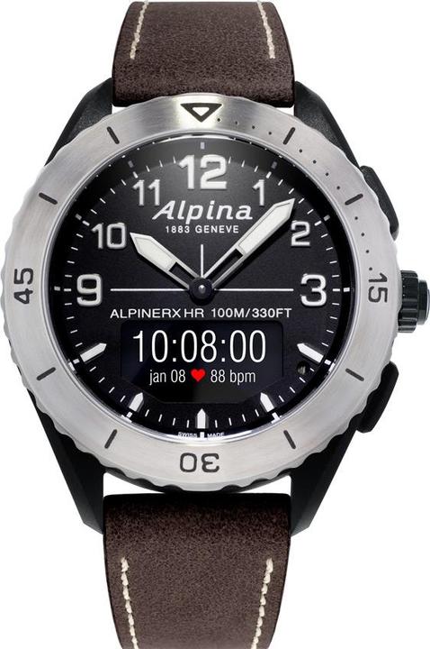Alpina Watch Alpino X Alive (Orologio digitale, Pedometro, Orologio con pietra preziosa, 45 mm)
