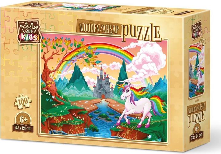 Produktbild Heidi Cheese Line HeiDi Art 5899 Children's Puzzle 100pcs.Large Wooden The Little Pony and the Rainbow (100 Teile)