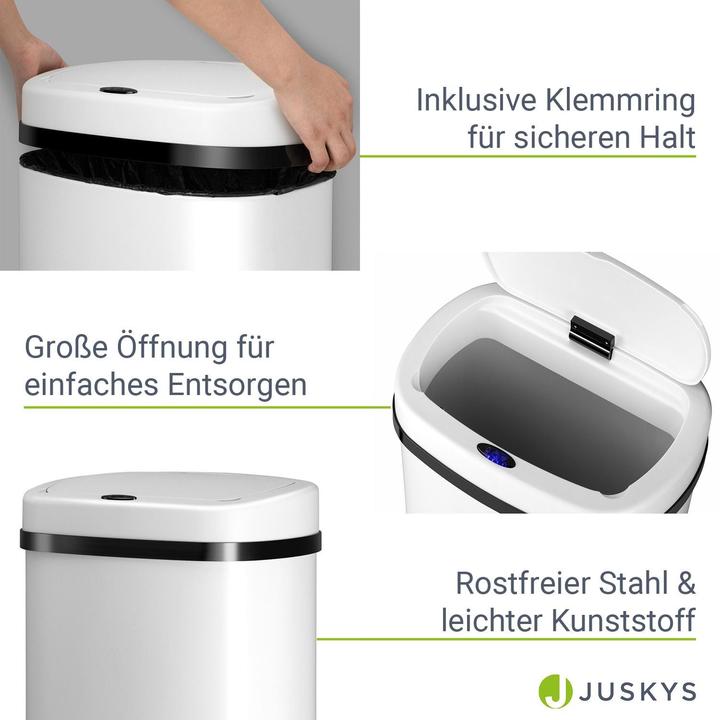 Actual product image Juskys Automatic waste bin with sensor (60 l)