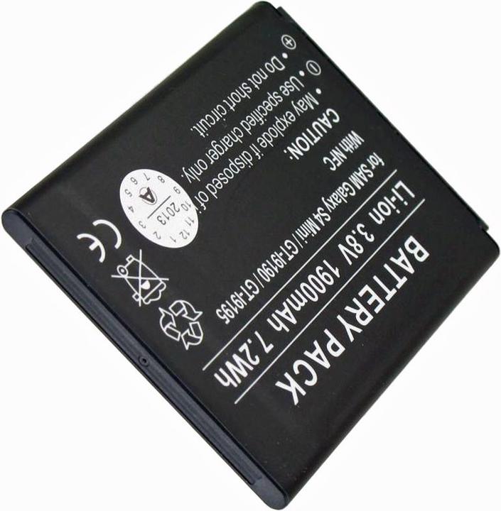 Produktbild Samsung Akku Galaxy S4 Mini Nachbauakku, GT-I9195, GT-I9190, GT-I9192, B500BE