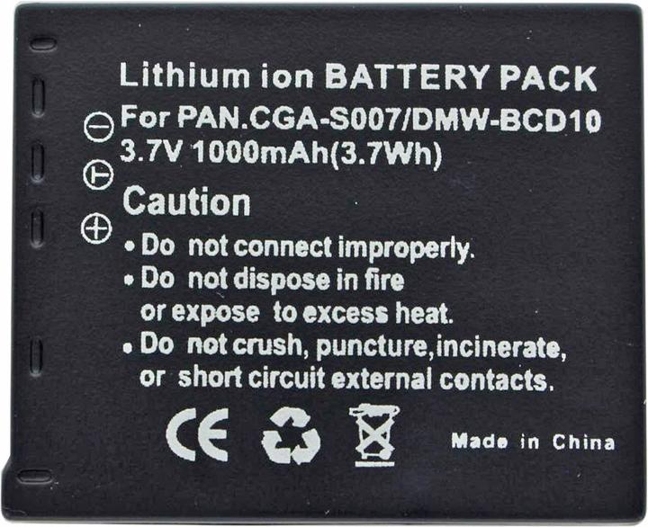 Produktbild Panasonic Akku CGA-S007,CGR-S007,DMW-BCD10 (Akku)
