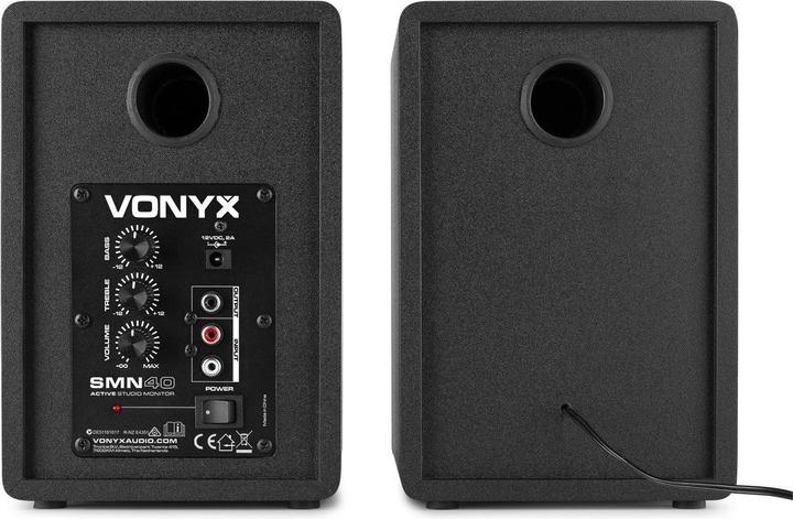 Produktbild Vonyx Studiomonitore SMN40B Paar Schwarz (Aktiv, Paar, 1x 100 W)