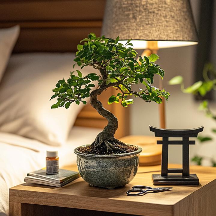 Actual product image Plant in a Box Carmona microphylla - Bonsai trees (20 cm)