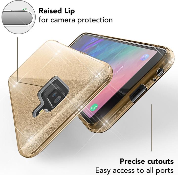 Actual product image Nalia Glitter mobile phone case (Samsung Galaxy A6+)