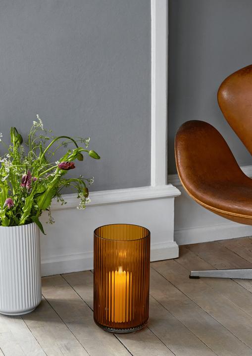 Actual product image Lyngby Glass vase amber (1 x, Ø 21 x 38 cm)