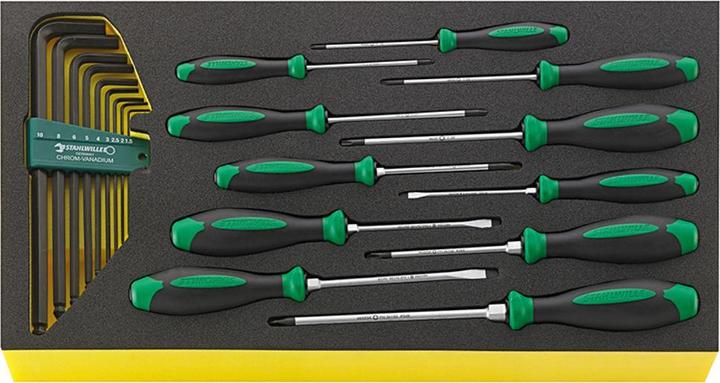 Image du produit Stahlwille TCS WT 4622-4650 Jeu de tournevis DRALL+ 20 pièces en pochette TCS