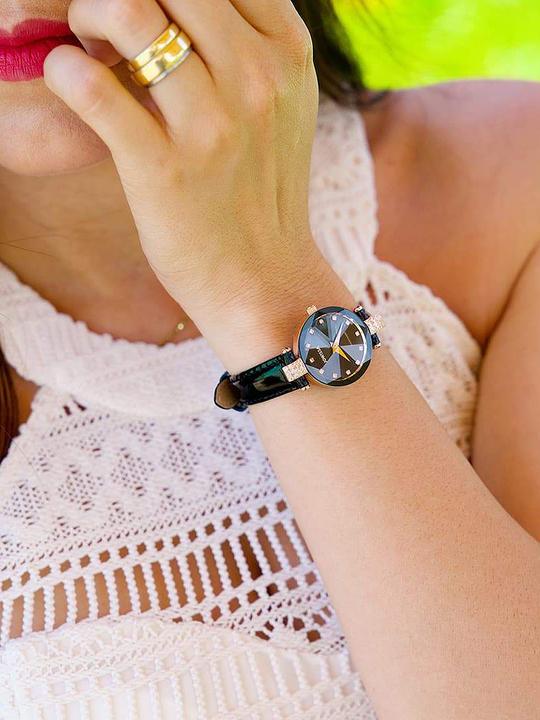 Actual product image Jowissa Facet rhinestones (Analogue wristwatch, 30 mm)