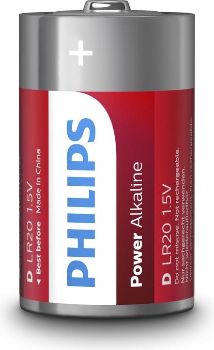 Actual product image Philips Power Alkaline (2 pcs., D)