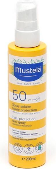Image du produit Mustela Haute protection (Spray solaire, SPF 50, 200 ml, 240 g)