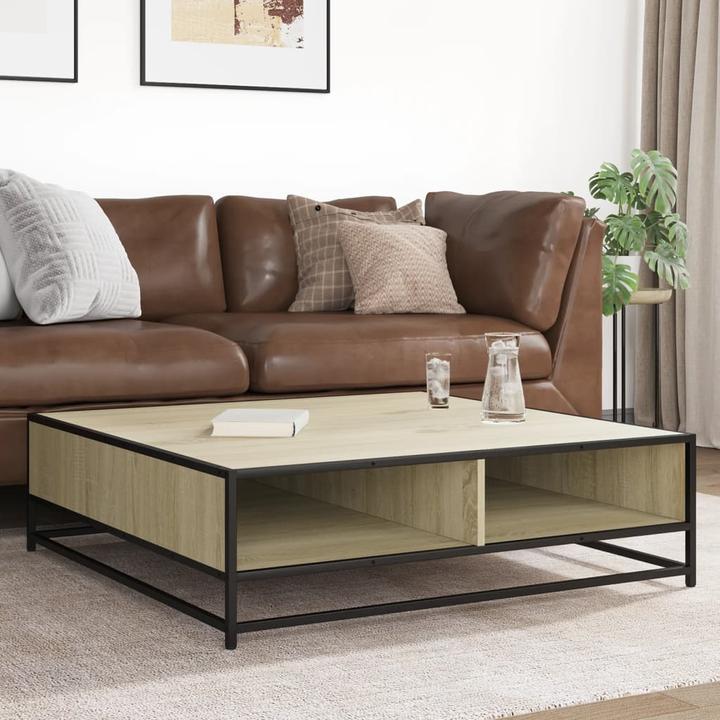Produktbild VidaXL Couchtisch Beistelltisch Kaffeetisch Sofatisch Teetisch Sonoma-Eiche (100 x 100 x 30 cm)