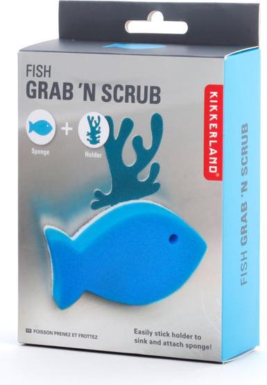 Produktbild Kikkerland Sink Sponge And Holder Fish