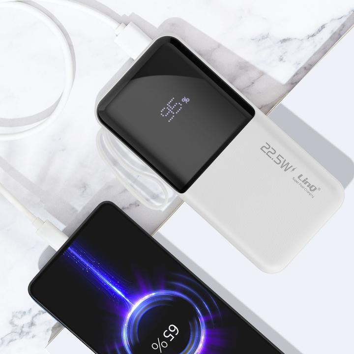 Produktbild LinQ 10.000mAh Powerbank + Lightning / USB-C Kabel (10000 mAh)