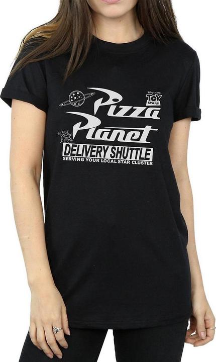 Immagine prodotto Toy Story Maglietta da donna/ragazzo Pizza Planet Cotton Logo Boyfriend (S)