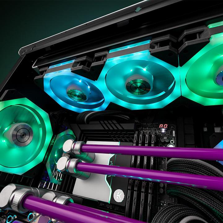Immagine prodotto EKWB Ventola EK-Quantum Impulse 120 D-RGB PWM - 120 mm, nera (120 mm, 1 x)