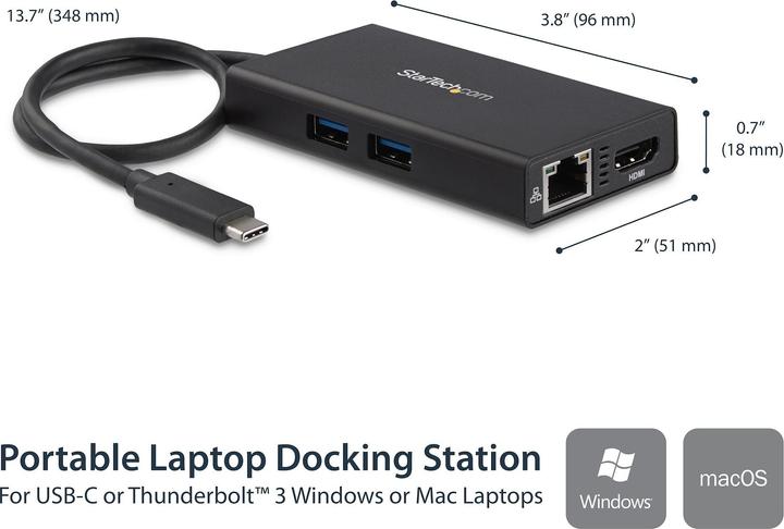 Immagine prodotto StarTech Adattatore multifunzione Usb-c (USB-C, 2 Porti)
