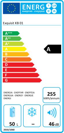 Energie-Label Exquisit KB 01 G (46 l)