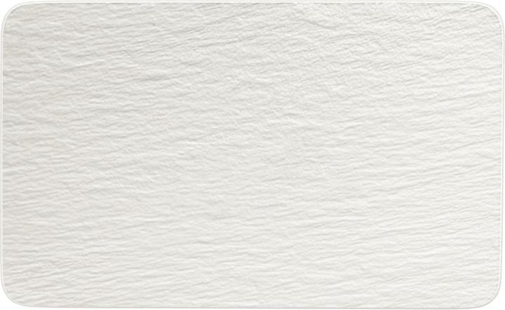 Multifunctional rectangular plate Manufacture Rock blanc