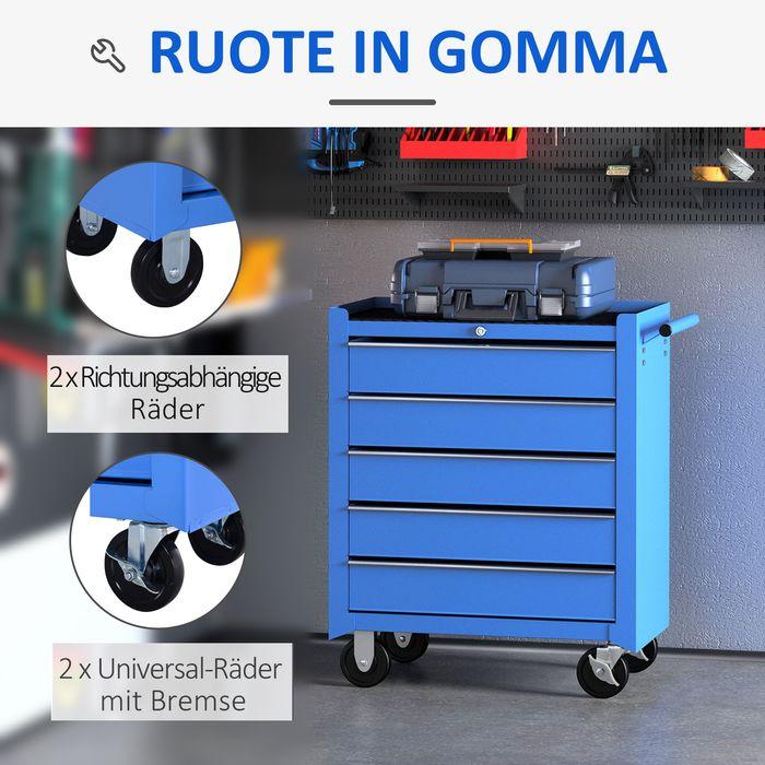 Immagine prodotto Swisshandel24 Carrello da officina mobile Carrello porta attrezzi Carrello porta attrezzi Cassetta porta attrezzi (1 x)