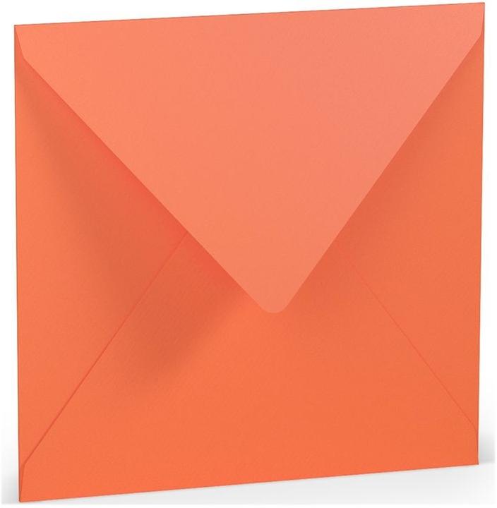 Paperado Briefumschläge 16,4x16,4cm Seidenfutter Nassklebung VE=5 Stück Coral (5 x)
