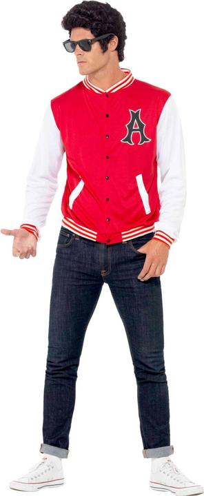 Produktbild Smiffys 50s Jock VarsityJacke (USCollegeStil) (M)