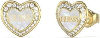 Guess Lovely Amami Gold Plated Pearl Earrings JUBE04028JWYGWHT/U (Edelstahl)