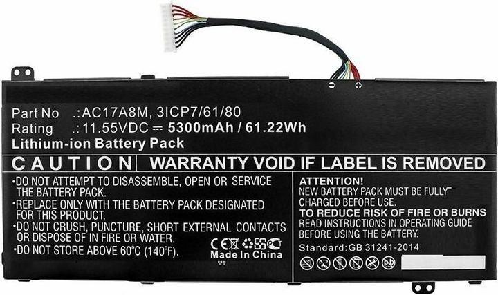 Actual product image CoreParts Laptop Battery for Acer (5300 mAh)