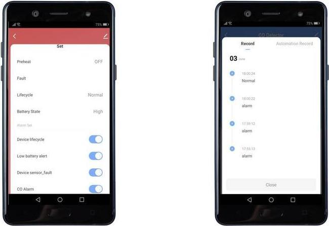 Produktbild Sygonix Kohlenmonoxid-Melder 1er Set inkl. 5 Jahres-Batterie, mit App-Steuerung
