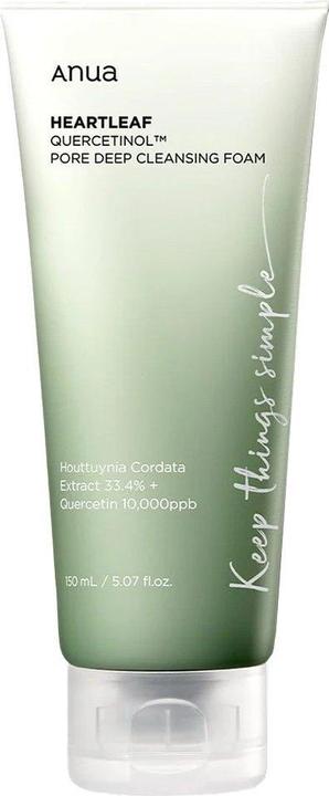 Produktbild Anua - Heartleaf Quercetinol Pore Deep Cleansing Foam 150 ml - Reinigungscreme (Reinigungslotion, 150 ml)