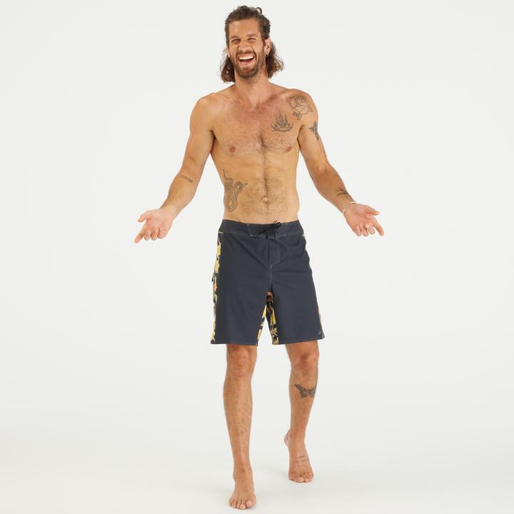 Produktbild Olaian Boardshorts Surfen Herren lang 500 Arch Spring 19" schwarz (38)