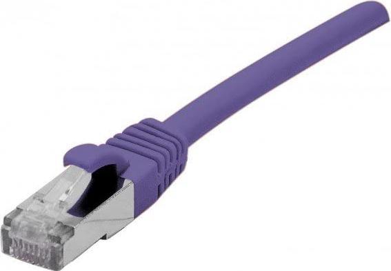 Image du produit Exertis Connect Câble patch CAT. 6A, F/UTP, PoE, LSZH, violet, 25,0 m Câble patch blindé avec protection de l'ergot (CAT6, 25 m)