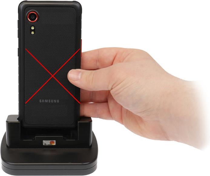 Image du produit Brodit 216368 Chargeur de bureau 1 compartiment pour appareil mobile Samsung Galaxy Xcover 5 Noir (5 W)