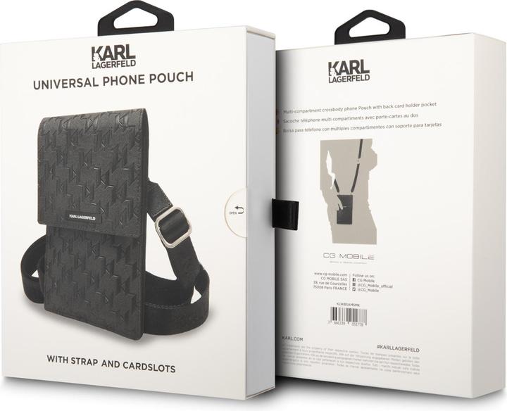 Produktbild Karl Lagerfeld Handbag KLWBSAMSMK black/black Monogram Plate (Apple iPhone 4)