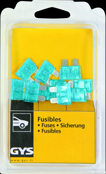 Image du produit GYS Jeu de fusibles à 10, 15A (10 pcs)