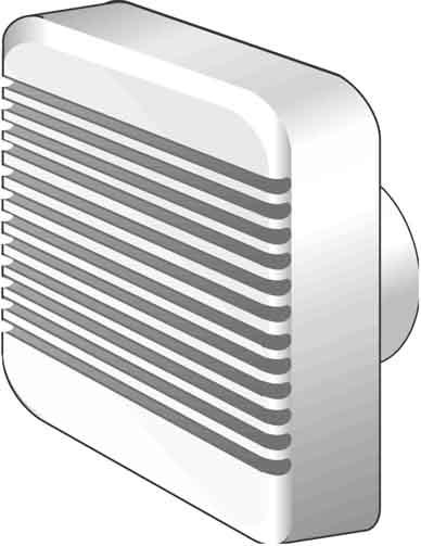 Actual product image Helios HELI HV100EZ Small room fan DN100 basic model IP44 with timer.
