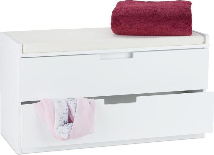 Image du produit Relaxdays Banc à chaussures, rangement (87 cm)
