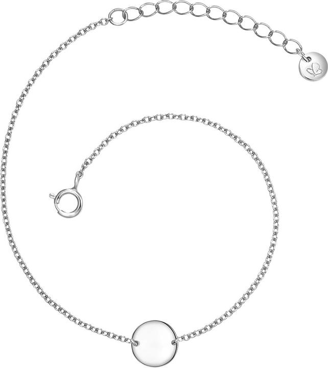 Actual product image Glanzstücke München Ladies Circle Sterling Silver Silver - 31622 (17 cm, Sterling Silver)