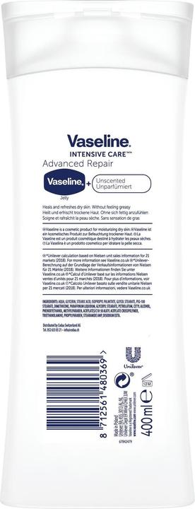 Actual product image Vaseline Intensive Care Advanced Repair (Body cream, 400 ml)