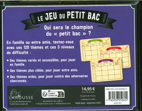 Actual product image Le jeu du petit bac (French, Collectif, 2024)