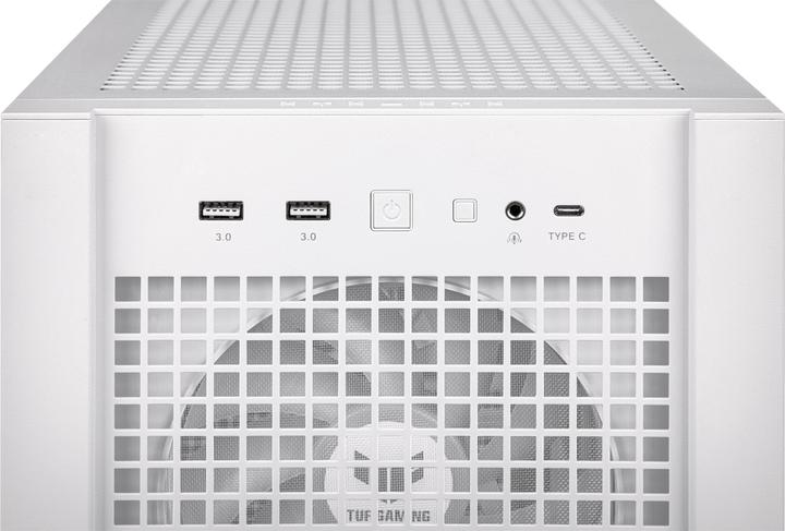 Produktbild ASUS TUF Gaming GT302 TG ARGB White (ATX, mATX, Mini-ITX)
