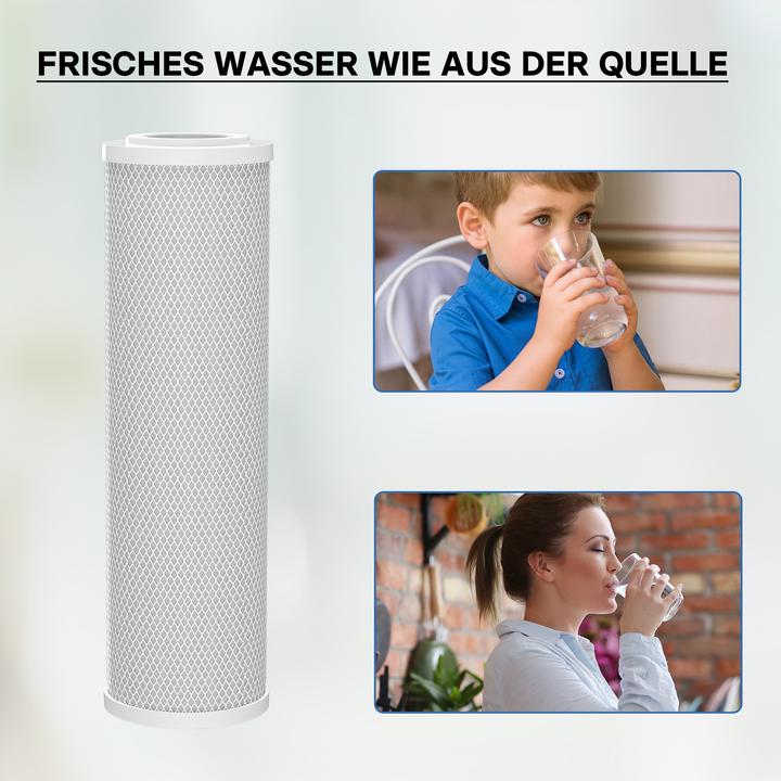 Produktbild Naturewater CTO-10B Aktivkohle Block 10" 254mm Wasserfilter Umkehrosmose Filter